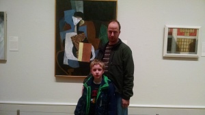 Boys being bored... getting cultured.